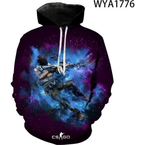 Spring And Fall Men Women Children CS GO 3D Printed Hoodies Pullover Streetwear Long Sleeve Boy Girl Kids Sweatshirts Tops