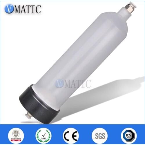 High Quality US Type Thickening 300 Cc / Ml Glue Filling Pneumatic Plastic Dispenser Syringe Barrel Set With Fast Quick Fitting