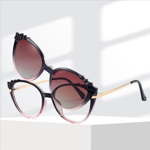 Summer Gradient Polarized Drive Sunglasses Women 2021 Trend Fashion Anti Blue Glasses Frame woman Vintage Eyewear UV400