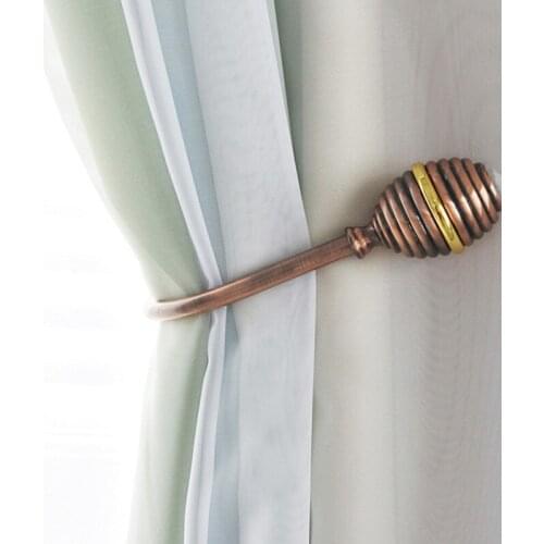 1Pair Alloy Curtain Hooks Creative Modern Decorative Curtain Accessories Retro Hook Honeycomb Modeling Design Hot Sell CP128#30
