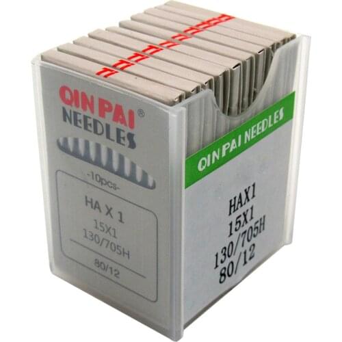 100PCS 15x1 QINPAI#HAX1 Flat Shank Home Sewing Needle Compatible with Brother Singer Viking