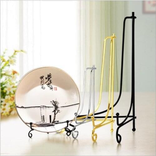 100PCS/LOT Iron Display Stand Black Easel Plate Photo Holder Stand Displays Picture Frames, Cookbooks, Plates, Tablets and Art