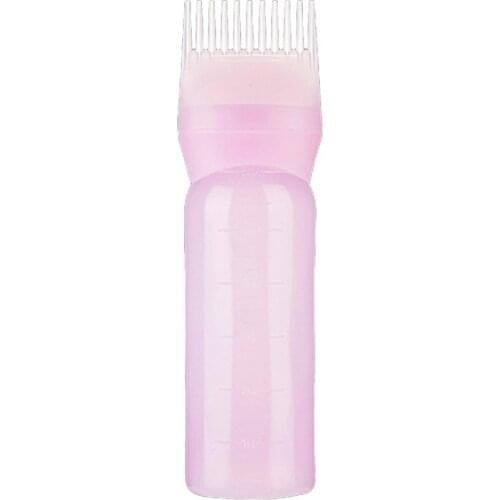 120ml Hair Dye Bottles Applicator Comb Brush Dispenser Kit Scale Squeeze Bottle Hair Solon Home Coloring Dyeing Use 2018 new