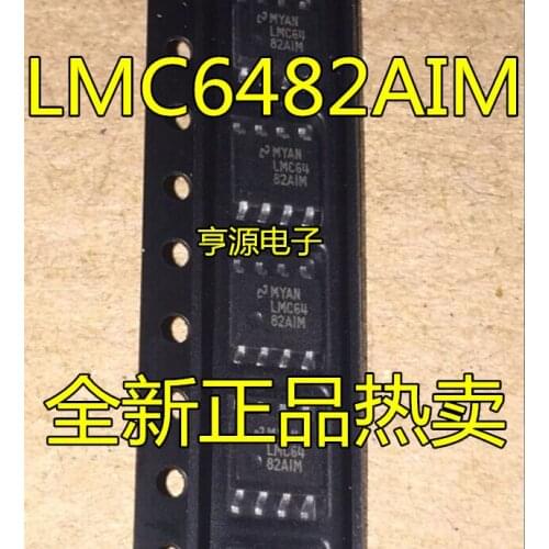 20 pçs/lote Lmc64 lmc6482aim lmc6482 lmc6482im patch sop-8 brand new original