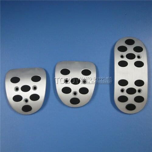 TTCR-II Car Accessories accelerator brake footrest pedals pad for Mitsubishi LANCER MT aluminium alloy non-slip pedal plates