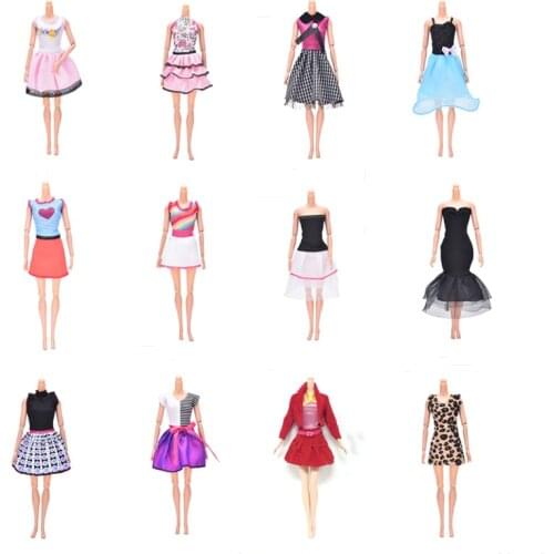 2021 Newest 1set Lot Fashion Handmade Clothes Dresses For 11 1/2 Barbie Doll Casual Wear Accessories Clothes Baby Doll Gift