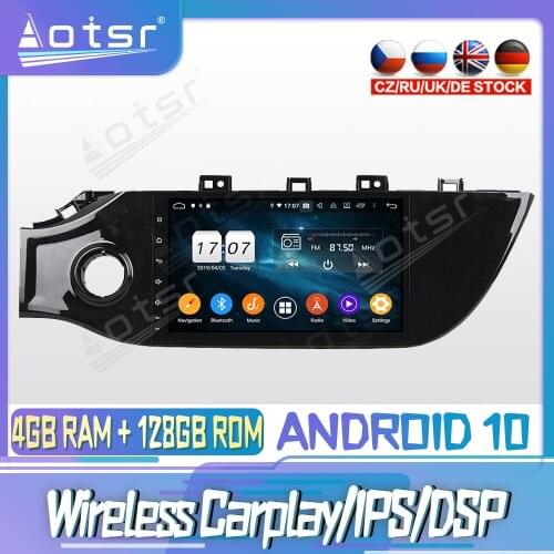 Android 10 PX6 128G For KIA K2/RIO 2017-2019 Carplay DVD GPS Navigation Auto Radio Stereo Video Multimedia Player HeadUnit 2din