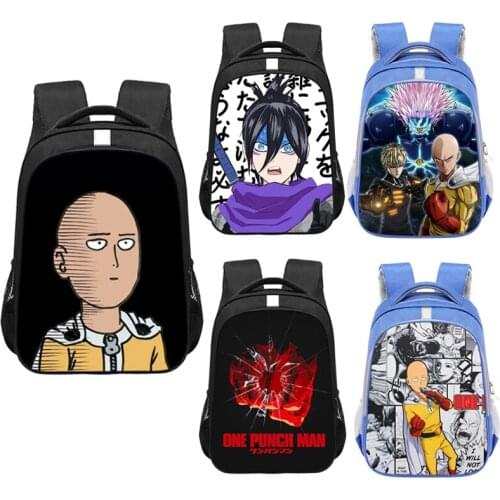 Anime One Punch Man women men rucksack cartoon school bags for teenager boys girls Eren Levi Mikasa book bag