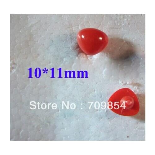 Free ship!! 500pcs/lot 10*11mm animal Triangular PLASTIC NOSES PLUSH BEAR Toy with washers