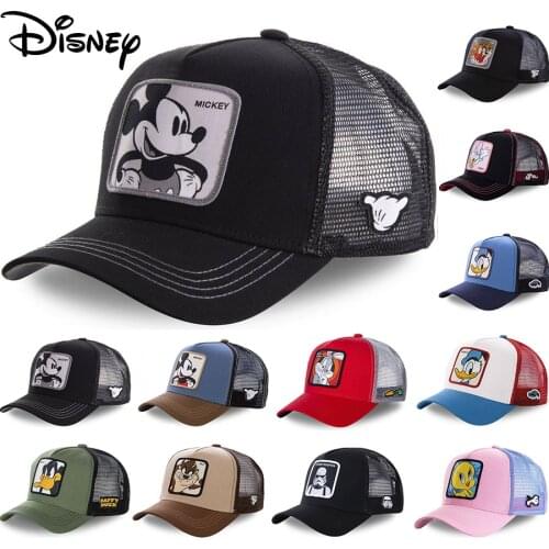 Disney Brand Baseball Cap Donald High Quality Mesh Hat Summer Cartoon Mickey Net Snapback For Women Men Minnie BUNNY