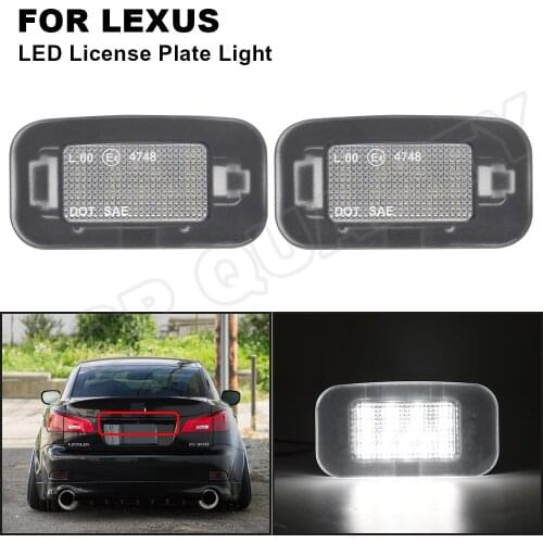 For Lexus IS250 IS300 IS350 IS200t IS200T GS300 GS350 GS350H GS450H RC200t RC300 RC350 IS GS RC Turbo LED License Plate Light