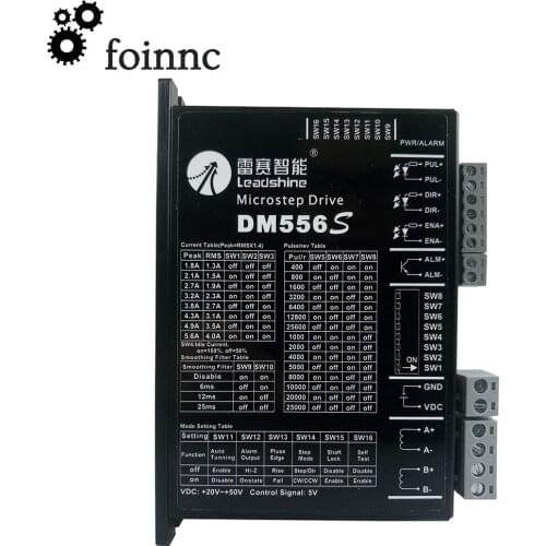 Leadshine 2Phase Stepper Motor Driver DM556S DC24V-50V For 86/57(NEMA34/23) Stepper Motor1.0-5.6A Replace Microstep Driver DM556