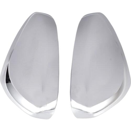 Chrome Car Styling Side Mirrors Glossy Pairs Cover Accessories for Peugeot 3008 5008 2017 2018 Rearview Rear View Overlay