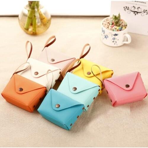 Korean Cute Candy-colored Small Coin Purse Ladies Mini Bags Key Case Creative Macaron Clutch Womens Wallet
