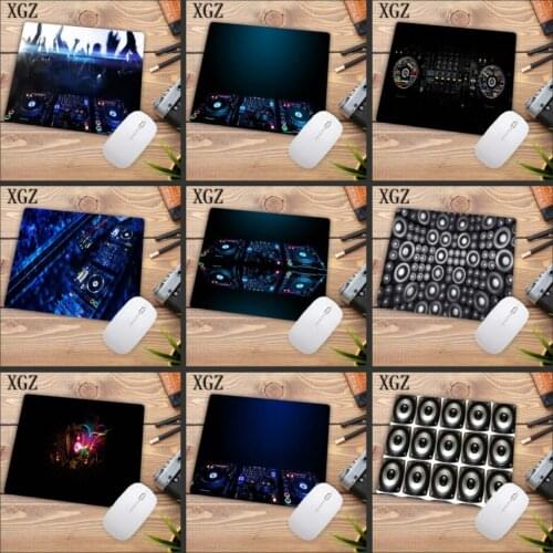 XGZ DIY DJ Control Laptop Mousepads Cool Design Pattern Computer Gaming Keyboard Small Mouse Pad Table Mat 22X18CM mousepad game