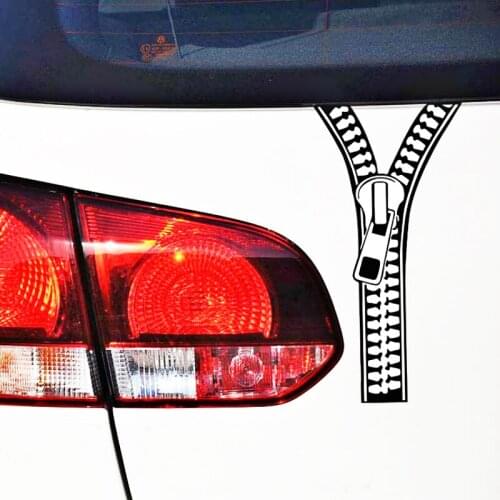 Aliauto Creative Zipper Car Sticker Cover Scratches Decal for Toyota Proda Corolla 2014 Auris Camry Verso Hilux Tundra Mazda