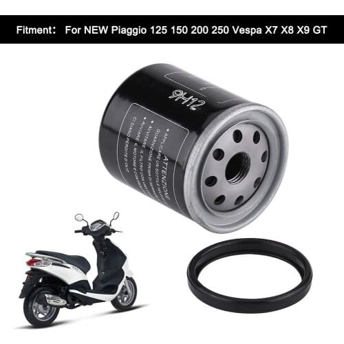 Motorcycle Oil Filter for Piaggio 125 150 200 250 Vespa X7 X8 X9 GT air motobike Filtre