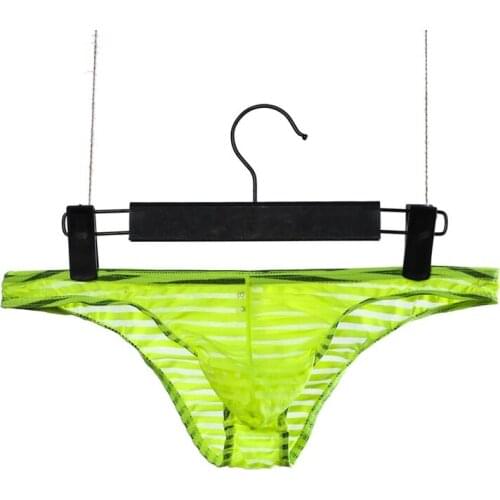 Mens Sexy U Convex Underwear Low Waist Ice Silk Breathable Mens Briefs Mesh Underwear Men Hot Sale gay Men Underwear Briefs