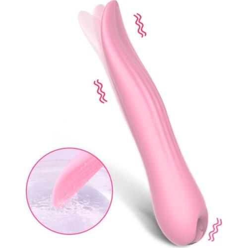 AICOOZ G-spot Clitoris Licking Stimulation Soft Artificial Giant Tongue Vibrator Blowjob Vagina Female Masturbator Adult Sex Toy