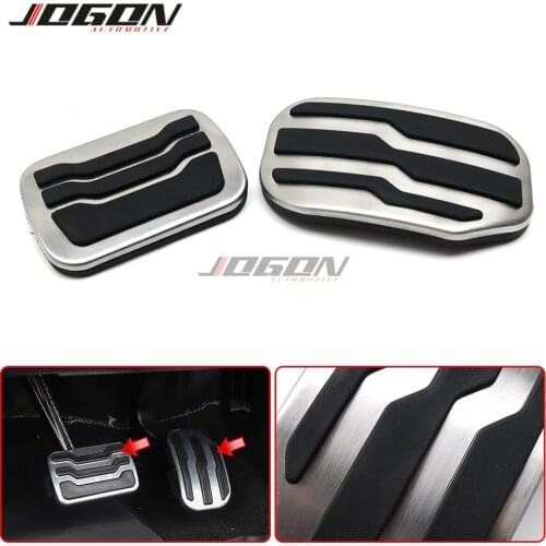 For Ford F-Series F150 RAPTOR P552 2015-2020 XL XLT Gas Fuel Brake Foot Pedal Pad Plate Cover Trim AT Automatic LHD