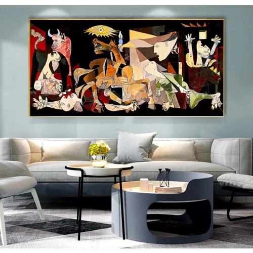 Canvas Wall Art Guernica By Picasso Reproductions Wall Art Canvas Paintings Posters Prints Wall Pictures for Living Room Decor