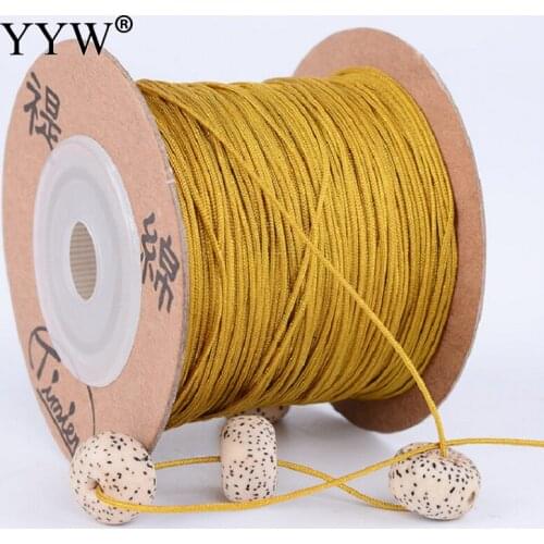 24 Colors 100m/PC 0.8mm Nonelastic Thread Jewelry Accessories Cord None Elastic Colored Thread Diy Making For Bracelet Necklace