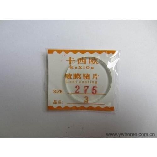 27.5mm New flat glass watch crystal diameter 27.5 mm Thick 3.0mm