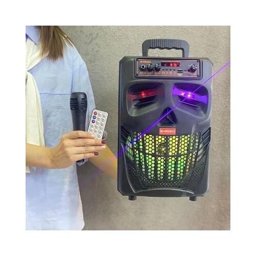 Kimiso Portable Bluetooth Speaker Big Power Wireless Column Stereo Subwoofer Bass Party Speakers with Microphone Family Karaoke