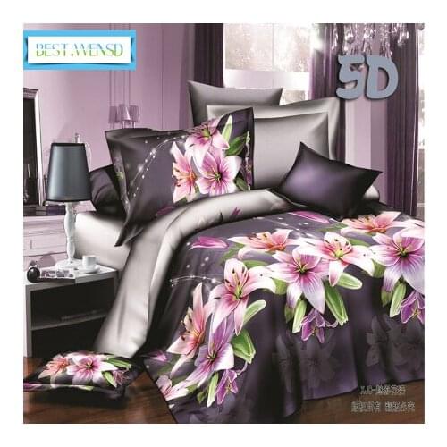 Bedclothes High-quality 3d Bedsheet Set Home Textiles 4pcs Family Set. Include: Duvet Cover+sheet+pillowcases Winter Comforter
