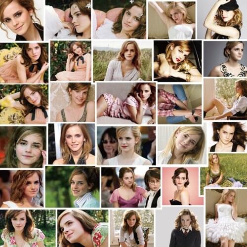 30pcs/pack Popular actor Emma Watson Graffiti Stickers For Skateboard Box Bicycle Computer Notebook Car Decal Childrens Toy
