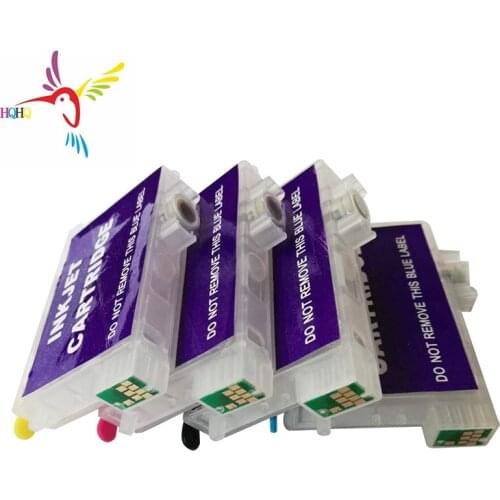 T1881-T1884 Refillable Ink Cartridge for Epson WF7621 WF7111 WF3641 Printer with Permanent Chip