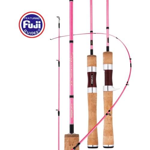 LureGee Top Quality Stream Fishing Rod 1.53m 3 Sections Ultralight Carbon Rod Only 83g Lure Rod Baitcasting Spinning Trout Rod