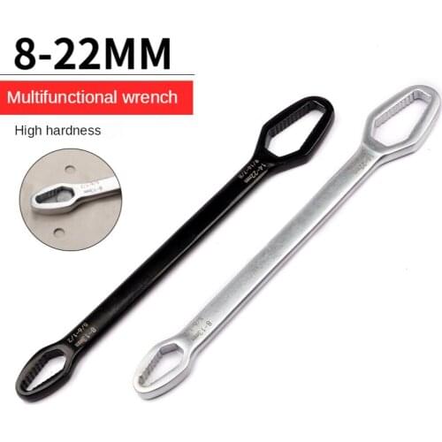 Universal Wrench Multi-function Wrench 8-22 Mm Ratchet Wrench Suitable for Bicycles Motorcycles Car Repair Tools