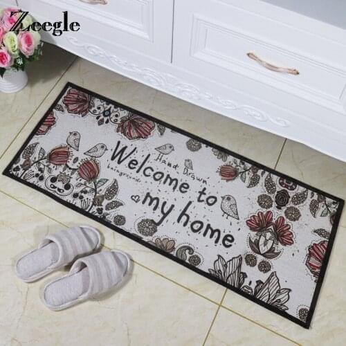 Zeegle Floor Mat Kichen Carpet Door Mat Non-slip Bathrom Carpet Welcome Home Mat Decor For Living Room