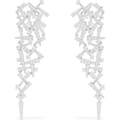 Sterling silver summer new single arabesque ear bone clip female European and American style retro earrings jewelry gift