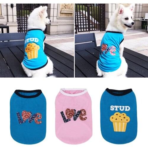 1PC Pet Cat Costume Small Dog Cat Clothes Cute Puppy Cat Kitten T-shirt Summer Vest Shirt Printed Apparel for Spring and Summer