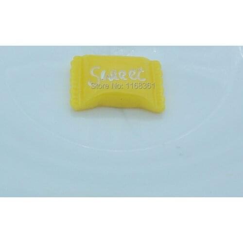 1pcs/lot resin flat back yellow sweet candy 23mm simulation of food Cabochon Scrapbook DIY phone decoration B303-9
