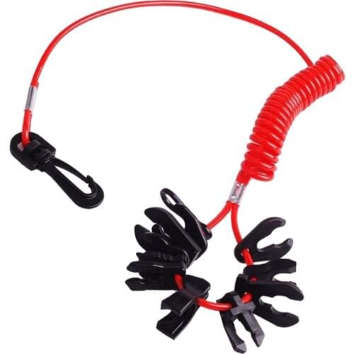 11 key Engine Stop Kill Tether Switch Lanyard for ATV Racing Emergency
