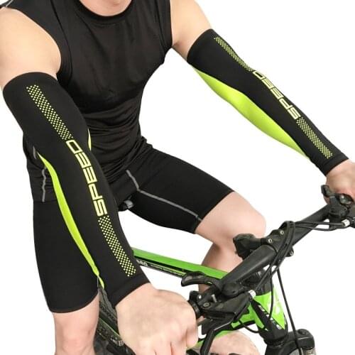 2PCS Men Cycling Running Bicycle UV Sun Protection Cuff Cover Protective Arm Sleeve Bike Sport Arm Warmers Sleeves