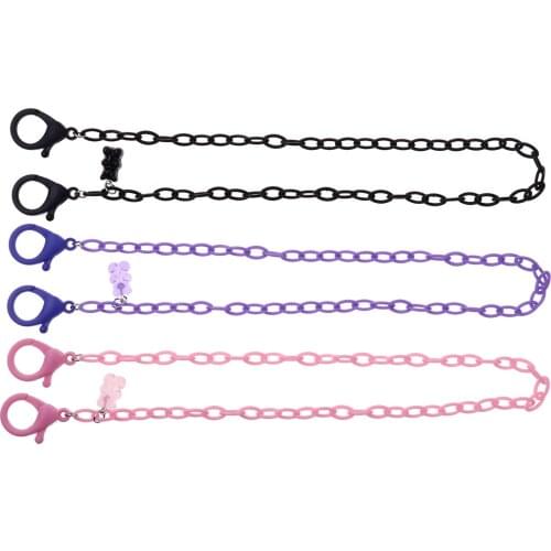 3 Acrylic Glasses Chain Portable Neck Holder Eyeglasses Lanyard Anti Slip Sunglasses Fastener Straps DIY Face Mask Retainer Cord