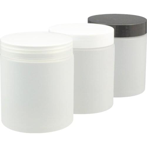 30pcs 250g Empty Frosted clear Plastic Cream Jar,8oz Lightproof Empty Cosmetic Container,Facial Mask Cream Bottle, Sub-bottling