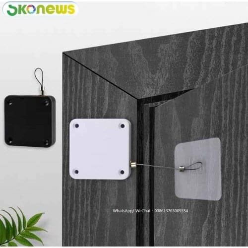 50 Pcs Automatic Closing Retractable Steel Wire Use For Freezer Door Punch-free Sensor Door Closer Portable