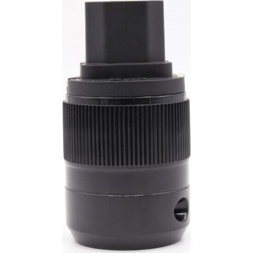 Free shipping 2Pieces Brass Plated Female EU Schuko Power Plug for DIY HiFi Electrical Power Cable