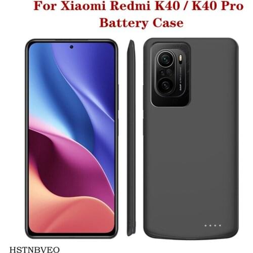 6800mAh Power Bank Battery Charger Case For Xiaomi Redmi K40 Battery Case Smart Phone Charging Cover For Xiaomi Redmi K40 Pro