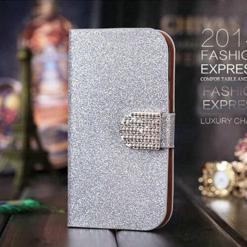 For ZTE Blade L8 L 8 Flip Case Luxury Shiny Glitter PU Leather Phone Cases For Carcasas Para ZTE Blade L8 Wallet Women Cover