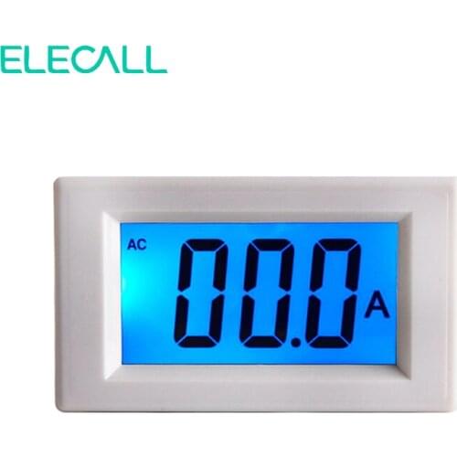 ELECALL D85-240T AC 50A LCD Digital Display Current Meter High Precision Ammeter With Blue Back Light