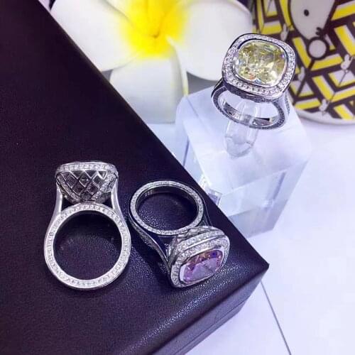 Designer Fashion 925 Sterling Silver Jewelry 3A Cubic Zirconia Party Ring
