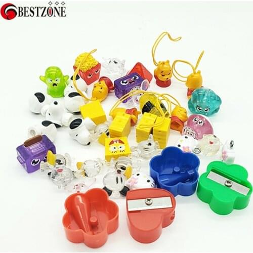 50Pcs Plastic Different Styles Figure Toys Dolls Mini Collectible Cartoon For 32MM Surprise Ball Capsules Toy Vending Machine