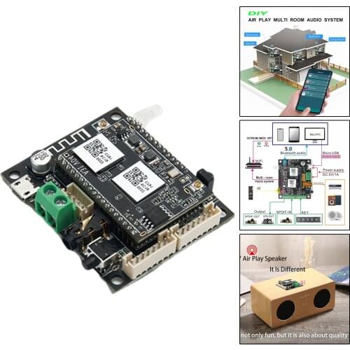 Up 2 Stream Mini WiFi and Bluetooth Audio Receiver Board Module Wireless Multi-room DLNA Airplay Spotify