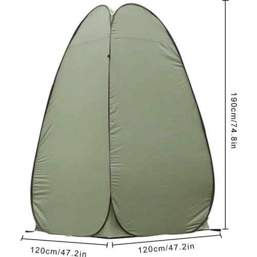 Outdoor Pop-up Tent Camping Shower Bathroom Toilet Privacy Cloakroom Storage Single Mobile Folding Fishing Camping Tent Dropship